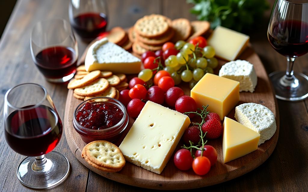 Artisan cheese and wine tasting experience