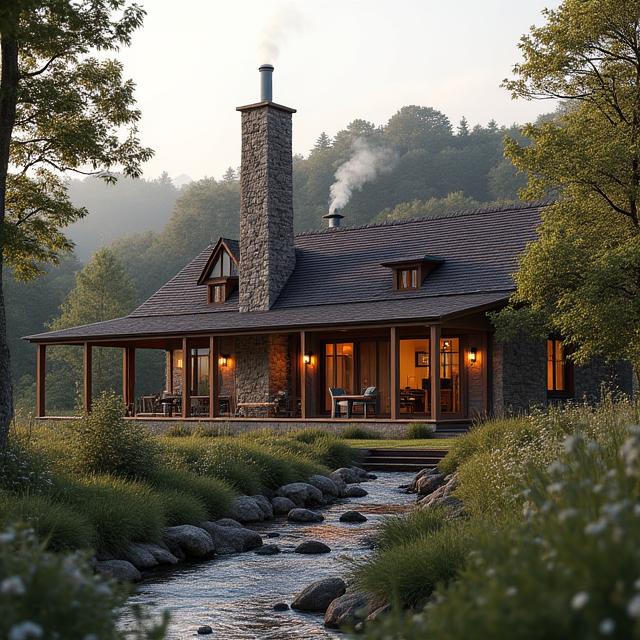 Luxury countryside lodge retreat