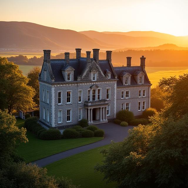 Luxury castle hotel in Irish countryside